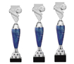 Sportprijzen Beker A299-PF101 Voetbal inclusief Gravering Blauw-Zilver