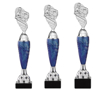 Sportprijzen Beker A299-PF105 Rugby inclusief Gravering Blauw-Zilver
