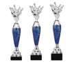 Sportprijzen Beker A299-PF111 Bowling inclusief Gravering Blauw-Zilver