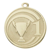 Afbeeldingen van Medaille E3002L  45 mm  Goud-Zilver-Brons
