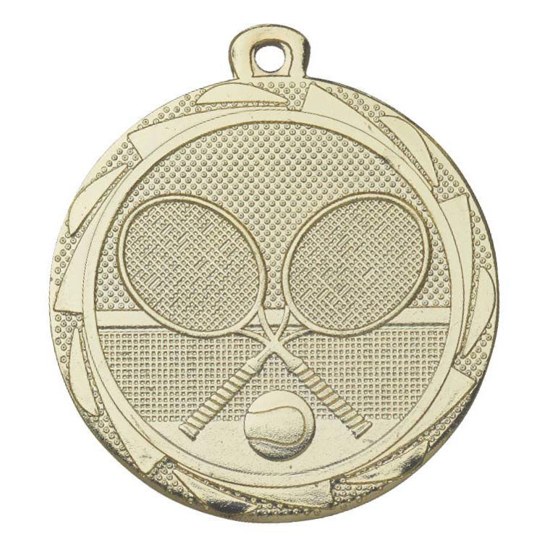 Picture of Medaille E3008L Tennis 45 mm  Gold-Silver-Bronze incl Labeling 
