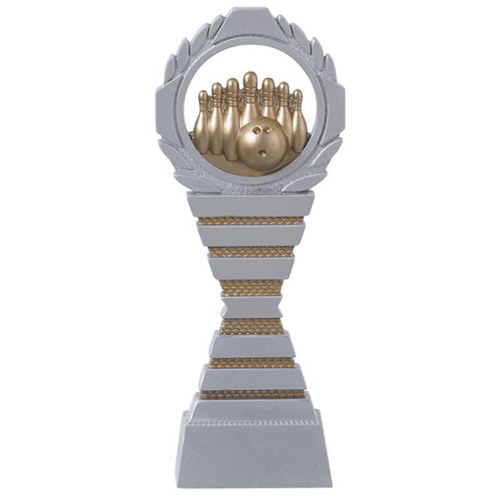 Bild von Bowling Sport Pokal Serie C824 Silber-Gold