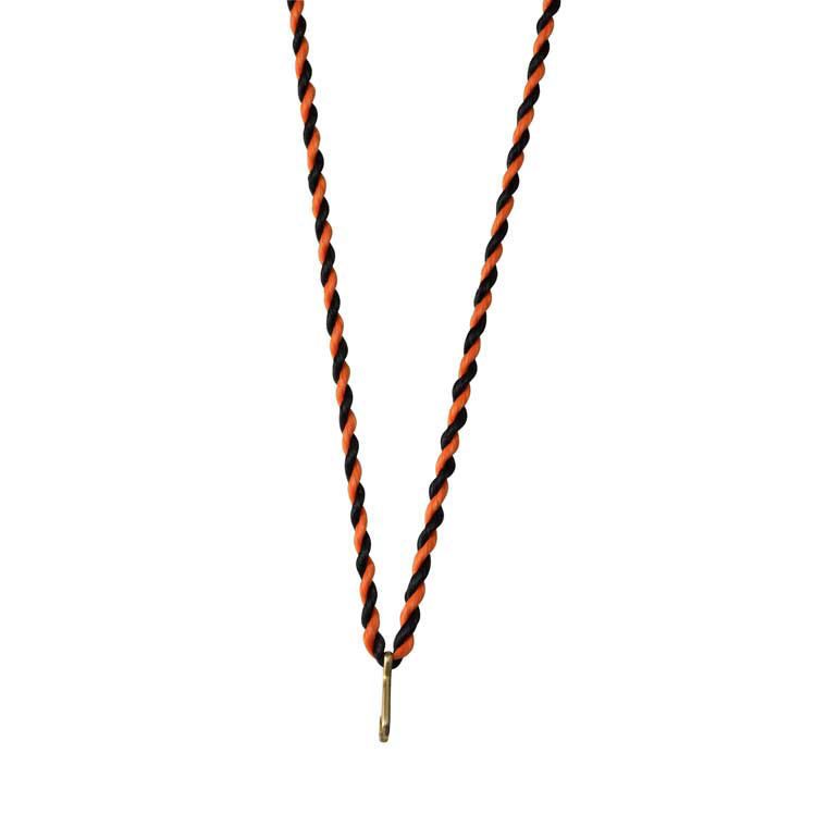 Halskoord 400 x 3 mm Zwart Oranje