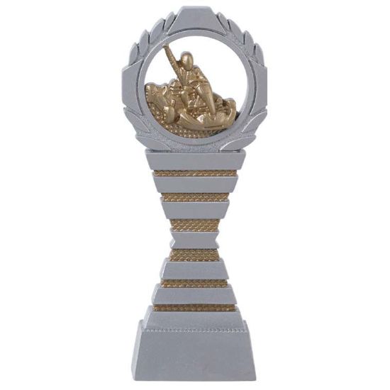 Afbeeldingen van Karting Beeld Trofee Serie C830 Zilver-Goud