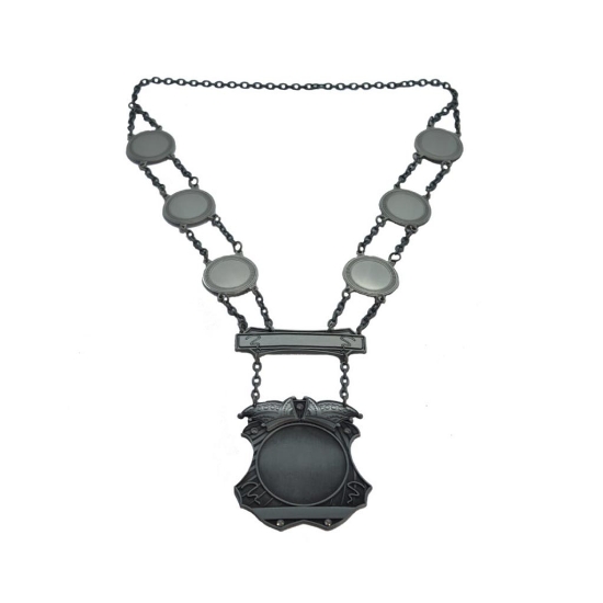 Afbeeldingen van Prinsen Ketting Antiek Zilver  Carnaval  M63