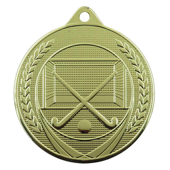 Bild von Medaille 50 mm ME.12 Goud-Zilver-Brons  Hockey