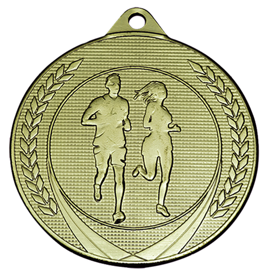 Picture of Medaille 50 mm ME.38 Goud-Zilver-Brons  Hardlopen