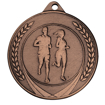 Image de Medaille 50 mm ME.38 Goud-Zilver-Brons  Hardlopen
