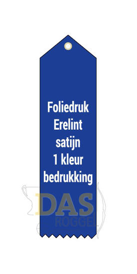 Picture of Erelint Satijn Foliedruk 18x5 met gratis cliche logo