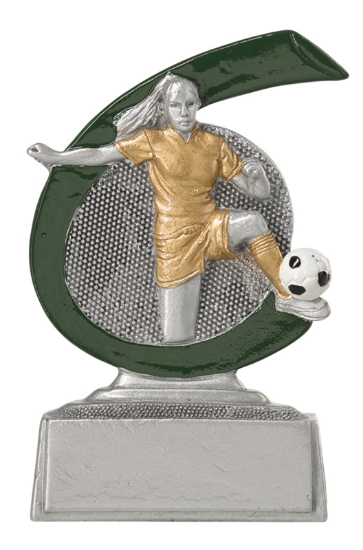Picture of Soccer Women Trophy Resin Standard 