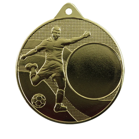 Afbeeldingen van Medaille 50 mm M396 Goud-Voetbal