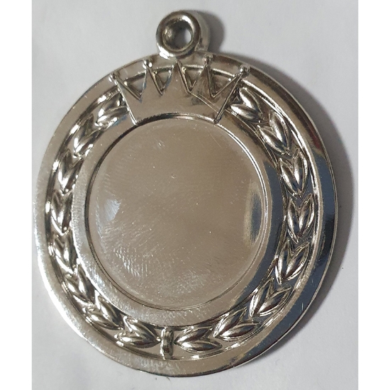 Picture of MEDAILLE MET KROON ZILVER