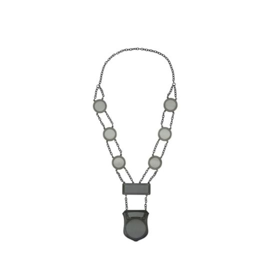 Prinsen Ketting Antiek Zilver Shield Carnaval DLX met 6 Schakels