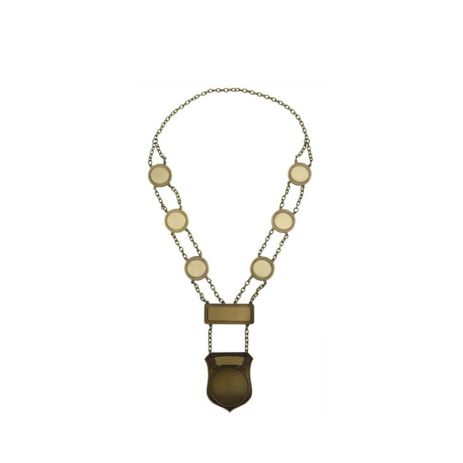 Picture of Prinsen Ketting Antiek Goud Shield Carnaval M62