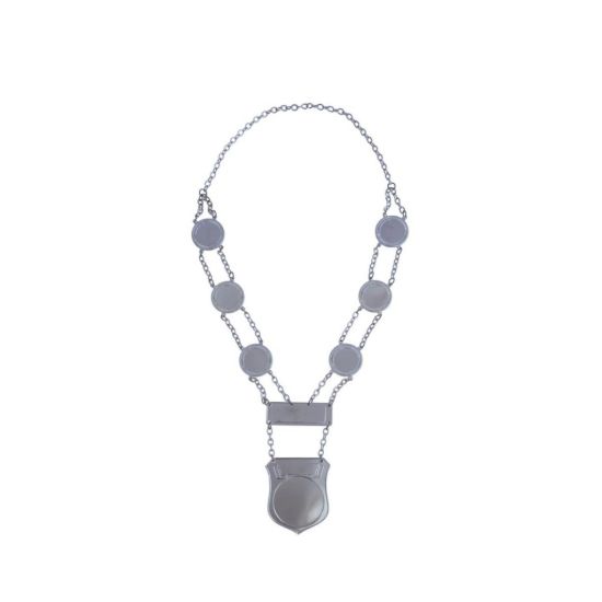 Prinsen Ketting Zilver Shield Carnaval DLX met 6 Schakels