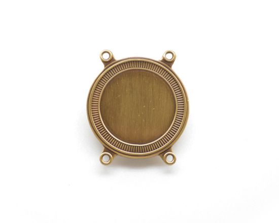 Bild von Schakel Prinsen Ketting Antiek Goud Rond 35 mm