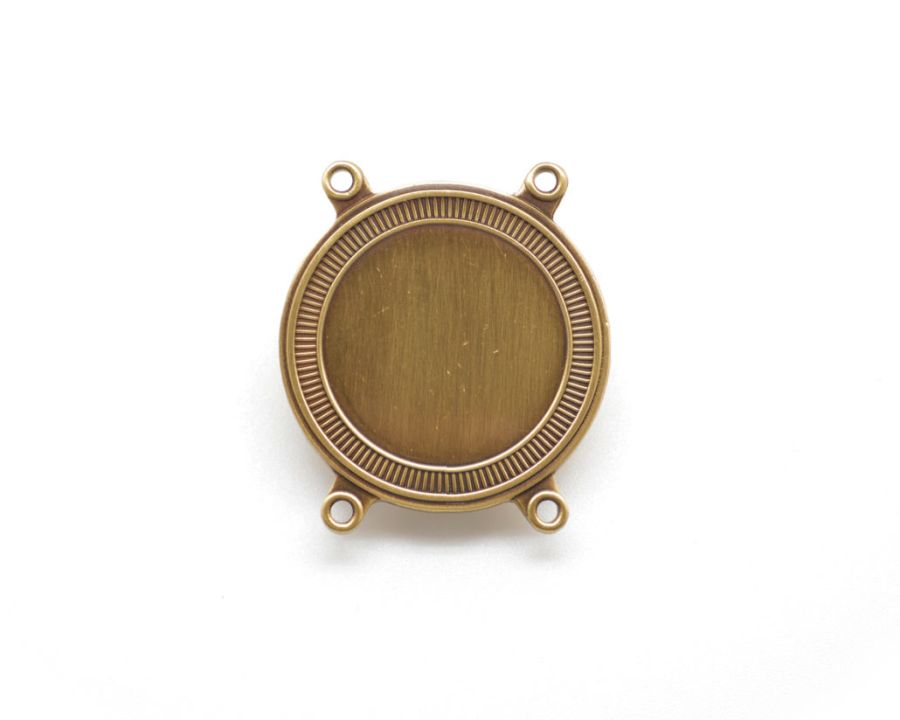 Afbeeldingen van Schakel Prinsen Ketting Antiek Goud Rond 35 mm