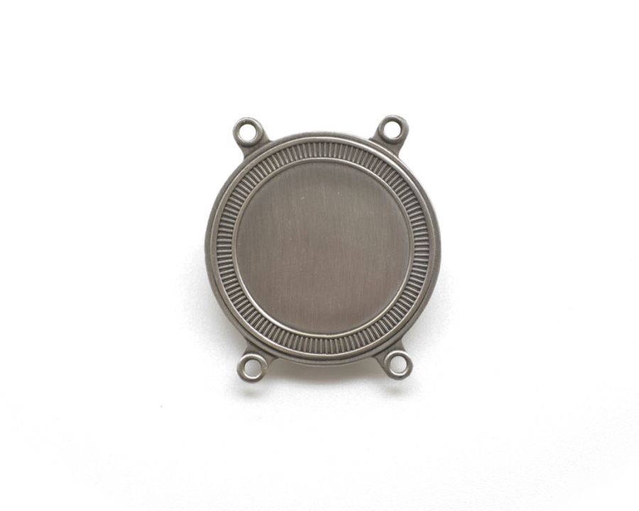 Picture of Schakel Prinsen Ketting Antiek Zilver Rond 35 mm