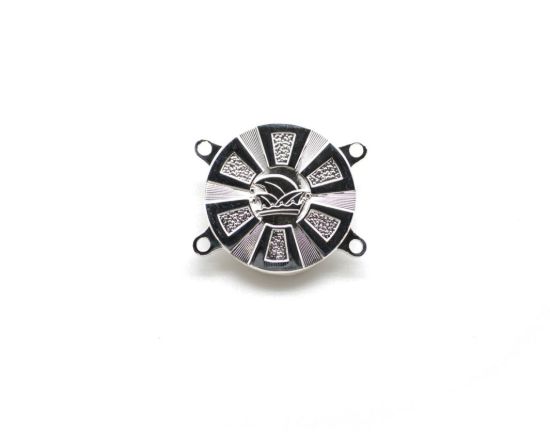 Bild von Schakel Prinsen Ketting Zilver Rond met Steek 30 mm