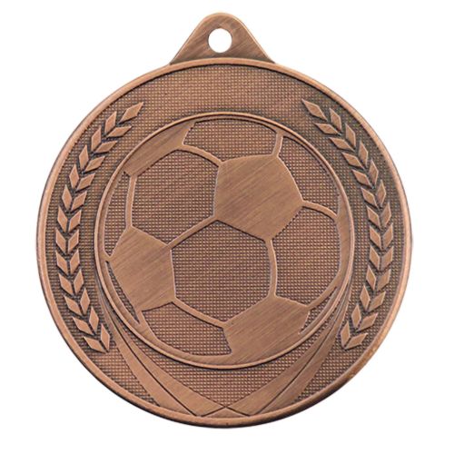 Afbeeldingen van Medaille 50 mm ME.4  Goud-Zilver-Brons  Voetbal