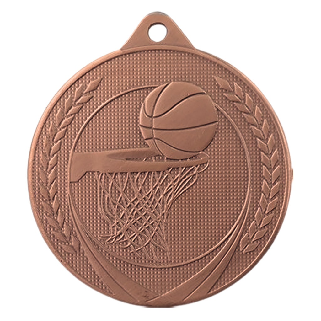 Image de Medaille 50 mm ME.6  Goud-Zilver-Brons  Basketbal