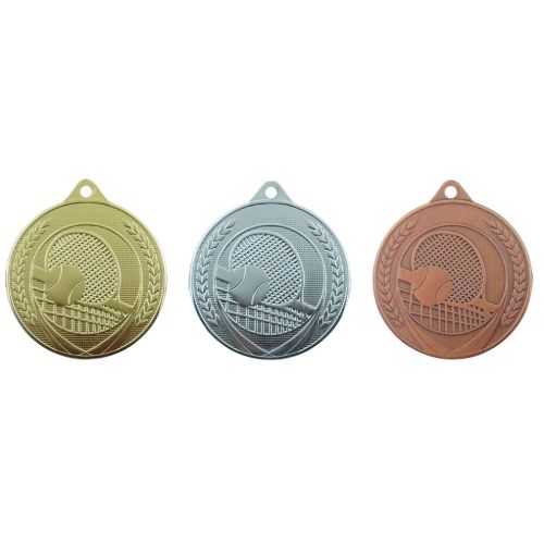 Picture of Medaille 50 mm ME.10  Goud-Zilver-Brons  Tennis