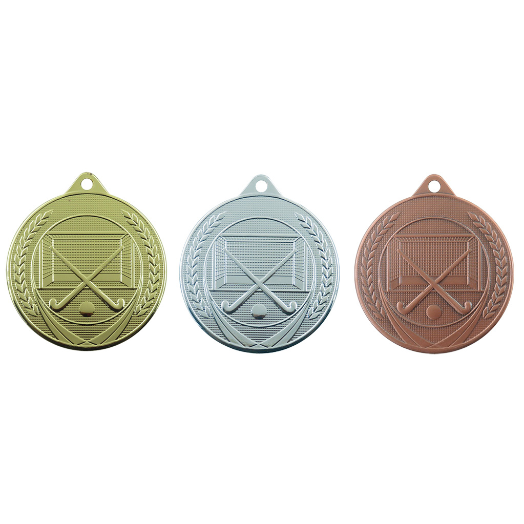 Bild von Medaille 50 mm ME.12 Goud-Zilver-Brons  Hockey