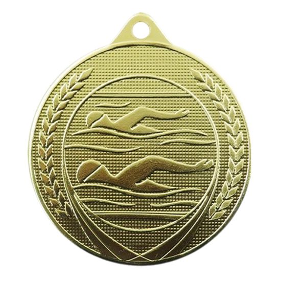 Picture of Medaille 50 mm ME.14  Goud-Zilver-Brons  Zwemmen