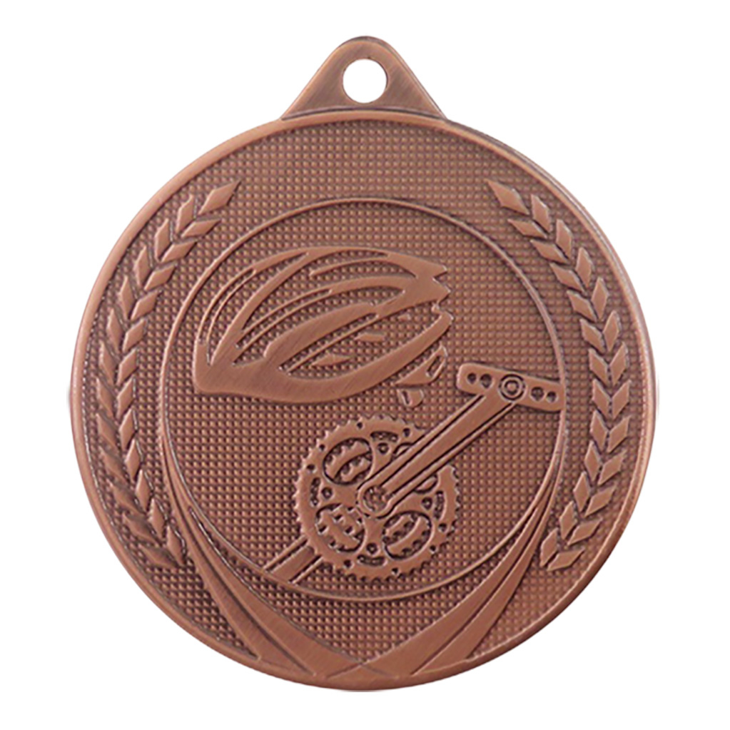 Bild von Medaille 50 mm ME.18  Goud-Zilver-Brons  Fietssport