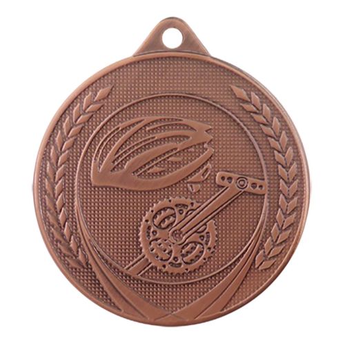 Afbeeldingen van Medaille 50 mm ME.18  Goud-Zilver-Brons  Fietssport