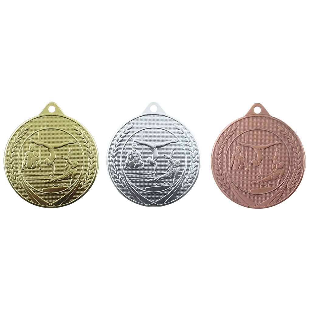 Image de Medaille 50 mm ME.22  Goud-Zilver-Brons  Gymnastiek