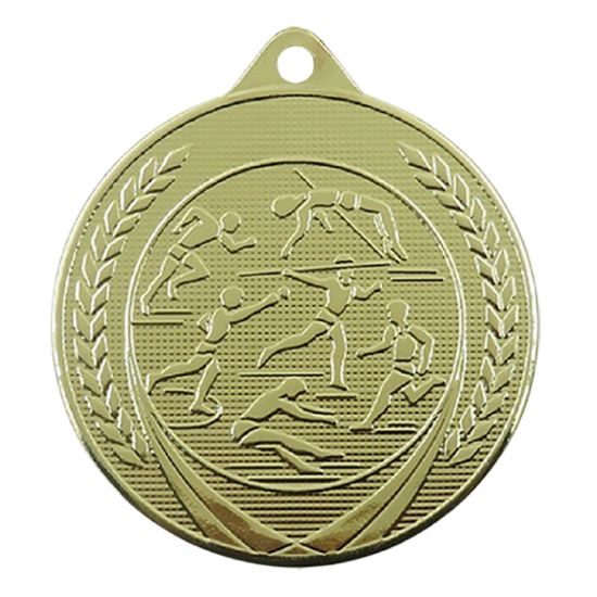 Image de Atletiek Medaille 50 mm ME615 Goud-Zilver-Brons