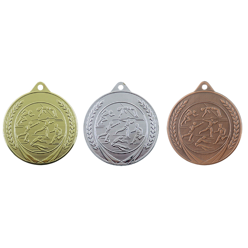 Image de Atletiek Medaille 50 mm ME615 Goud-Zilver-Brons