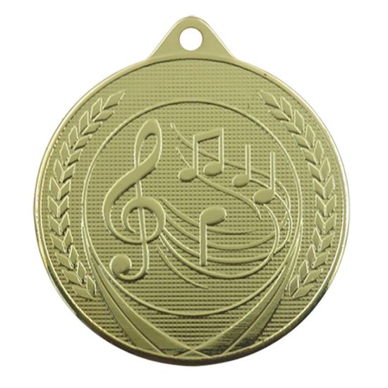 Image de Medaille 50 mm ME.26  Goud-Zilver-Brons  Muziek