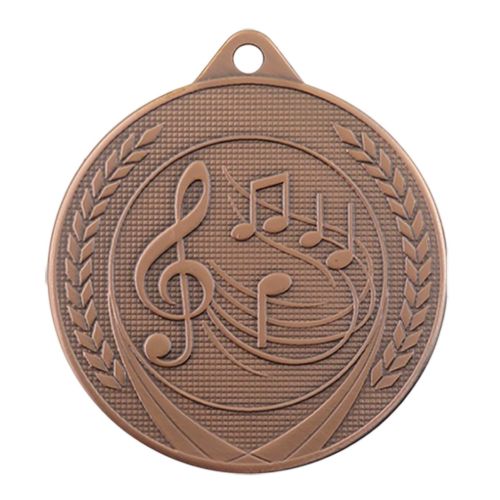 Picture of Medaille 50 mm ME.26  Goud-Zilver-Brons  Muziek