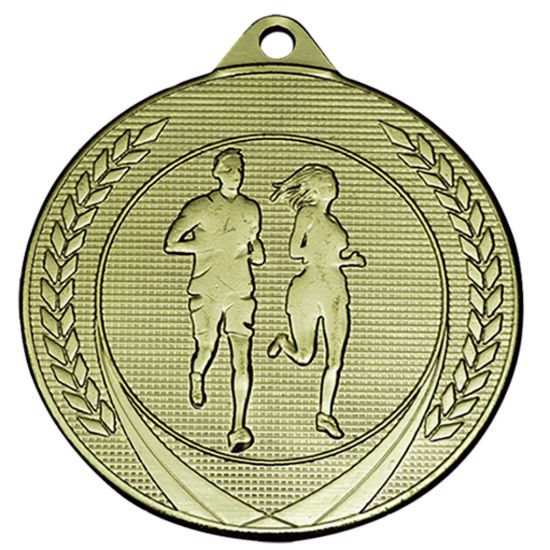Image de Medaille 50 mm ME.38 Goud-Zilver-Brons  Hardlopen