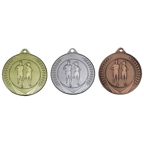 Afbeeldingen van Medaille 50 mm ME.38 Goud-Zilver-Brons  Hardlopen