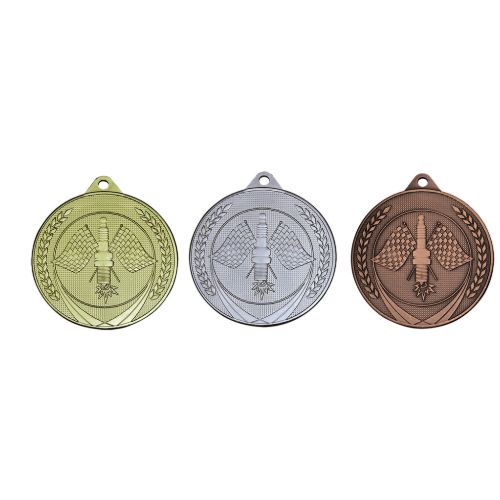 Afbeeldingen van Medaille 50 mm ME.40  Goud-Zilver-Brons  Motorsport