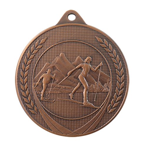 Picture of Medaille 50 mm ME.42 Goud-Zilver-Brons  Langlaufen