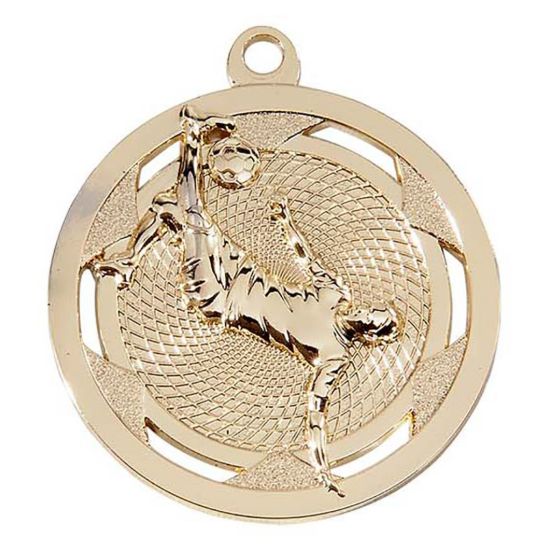 Afbeeldingen van Medaille 50 mm ME.77/25 Goud-Zilver-Brons  Voetbal