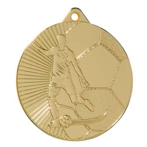 Afbeeldingen van Medaille 45 mm ME.81/25 Goud-Zilver-Brons  Voetbal