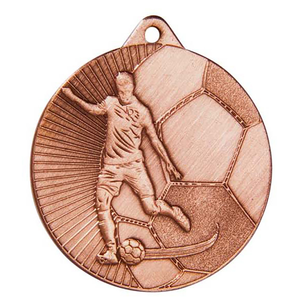 Image de Medaille 45 mm ME.81/25 Goud-Zilver-Brons  Voetbal