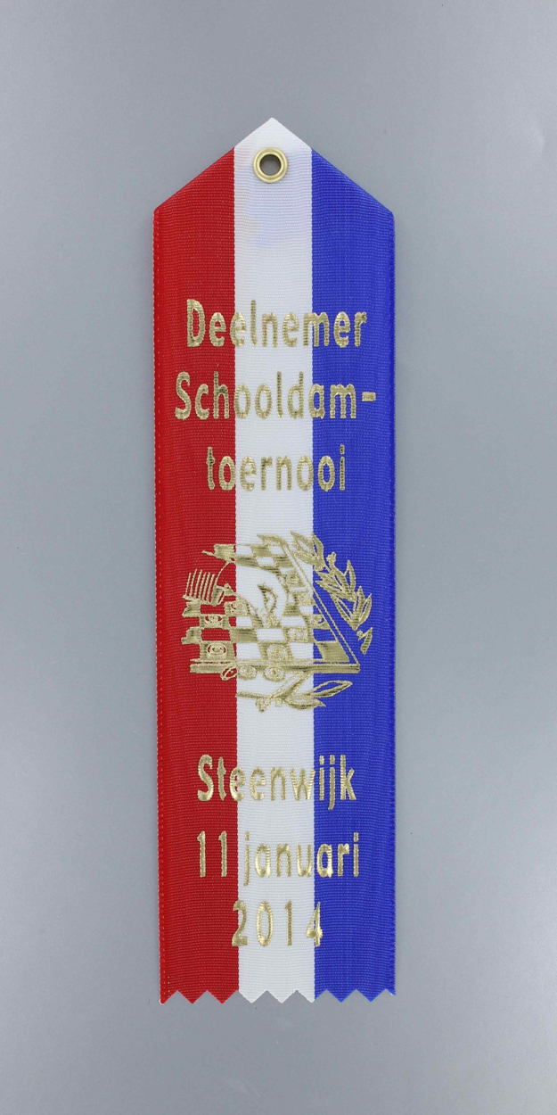 Bild von Erelint Moire Foliedruk 25x8 met eigen logo