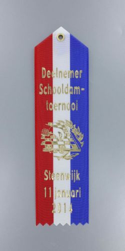 Picture of Erelint Moire Foliedruk 25x8 met eigen logo
