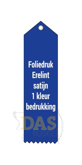 Bild von Erelint Satijn Foliedruk 18x5 met gratis cliche logo