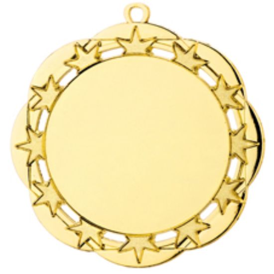 Bild von Medaillen Gold Sterne 50 mm (Close out)