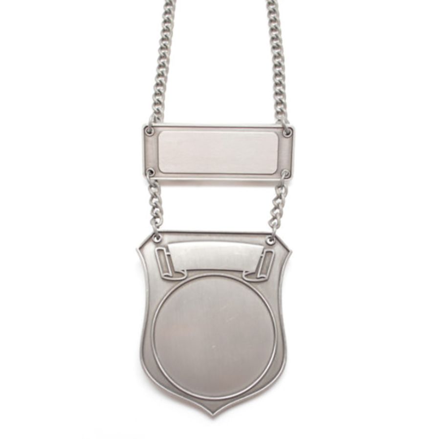 Afbeeldingen van Prinsen Ketting Antiek Zilver Shield M59 Carnaval