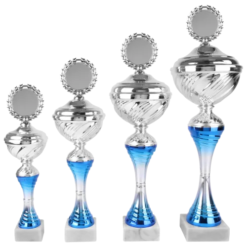 Bild von Pokal AK5042 Silber-Blau