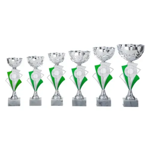 Picture of Trophy cup AR1029 silver and green