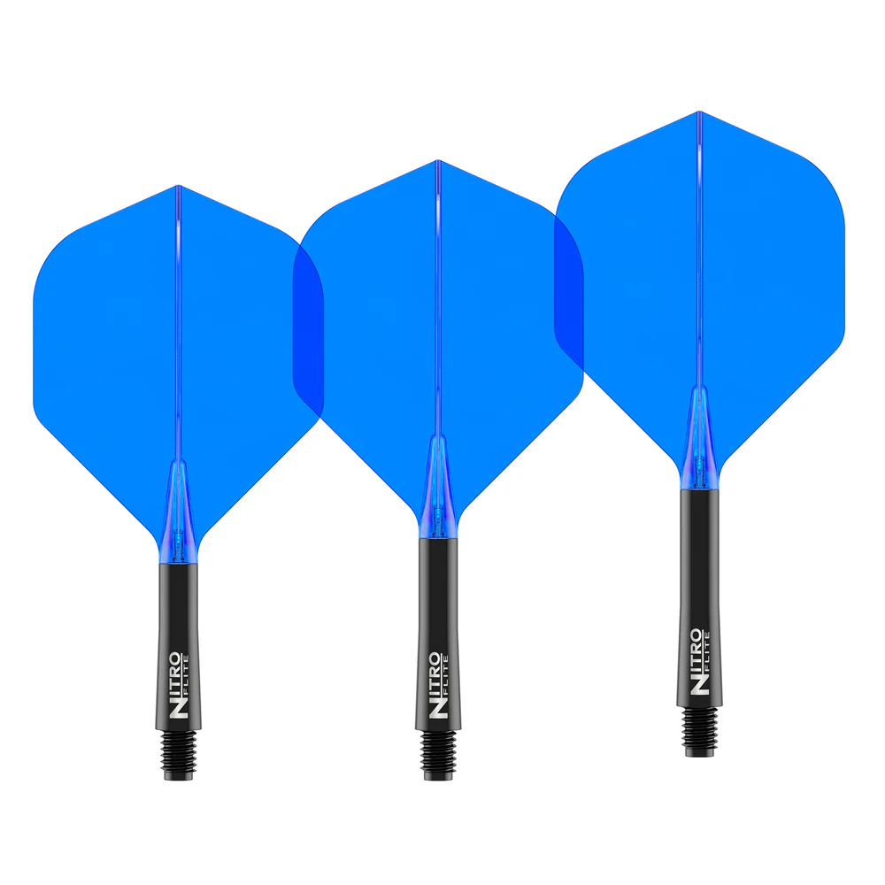 RED DRAGON NITRO DART FLITE BLACK & BLUE